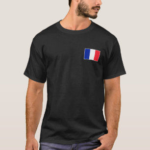 France Flag With Vintage French National Colours T-Shirt