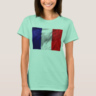 France Flag Women's Bella Ringer T-Shirt