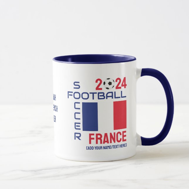 FRANCE Football Custom Name 2024 Any Year  Mug (Right)