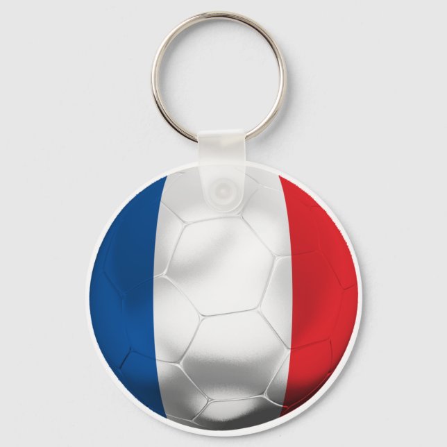 France Football Key Ring (Front)