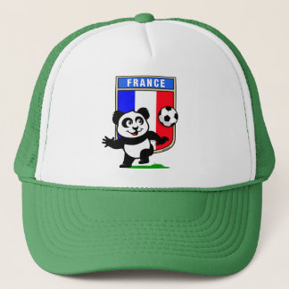 France Football Panda Trucker Hat