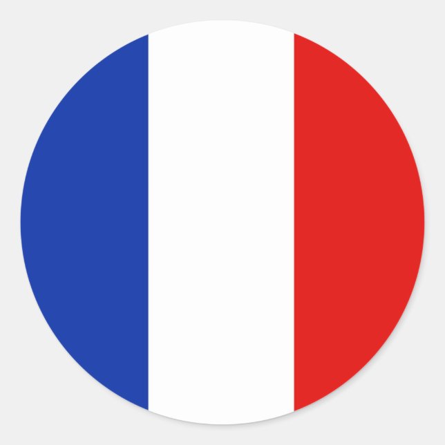 France, France Classic Round Sticker (Front)