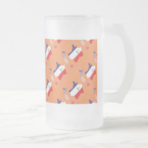 France France Francia Tasse Frosted Glass Beer Mug