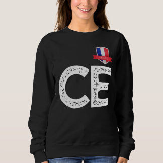France France Human-Flag Letter C and E France Sweatshirt