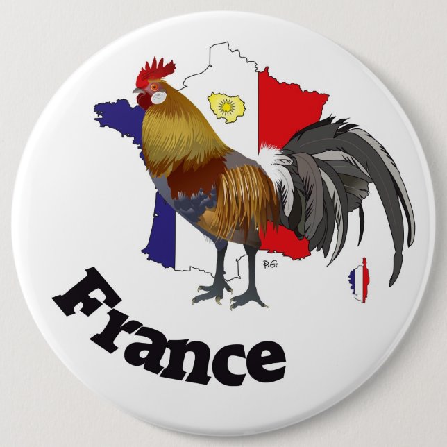 France Francia Button (Front)