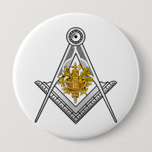 France freemasonry sign 10 cm round badge