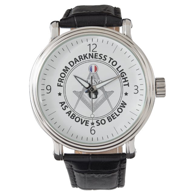 France freemasonry sign watch (Front)