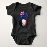France French Australian Australia Tree Roots Flag