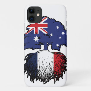 France French Australian Australia Tree Roots Flag iPhone 11 Case