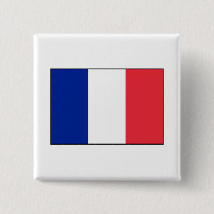 France – French Flag 15 Cm Square Badge