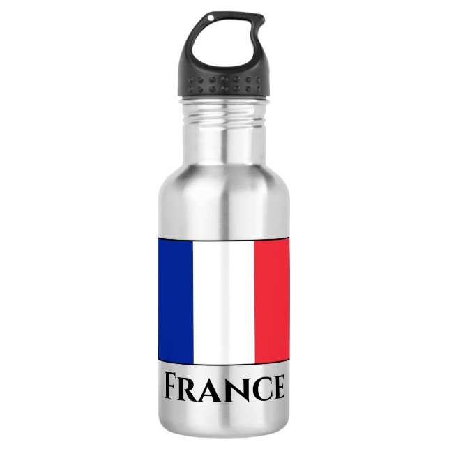 France (French) Flag 532 Ml Water Bottle (Front)