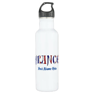 France French Flag Colours Personalised 710 Ml Water Bottle