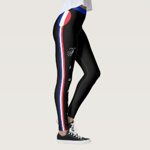 France & French Flag fashion travel/sport fans Leg Leggings