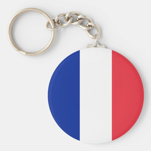 France (French) Flag Key Ring (Front)