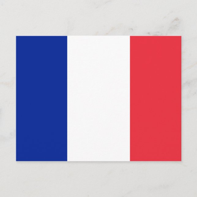 France (French) Flag Postcard (Front)