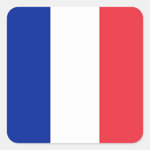France (French) Flag Square Sticker