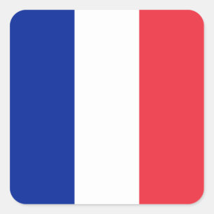 France – French National Flag Square Sticker