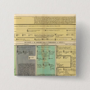 France from 752 to 987 15 cm square badge