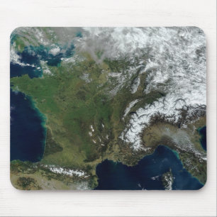 France from space mouse mat