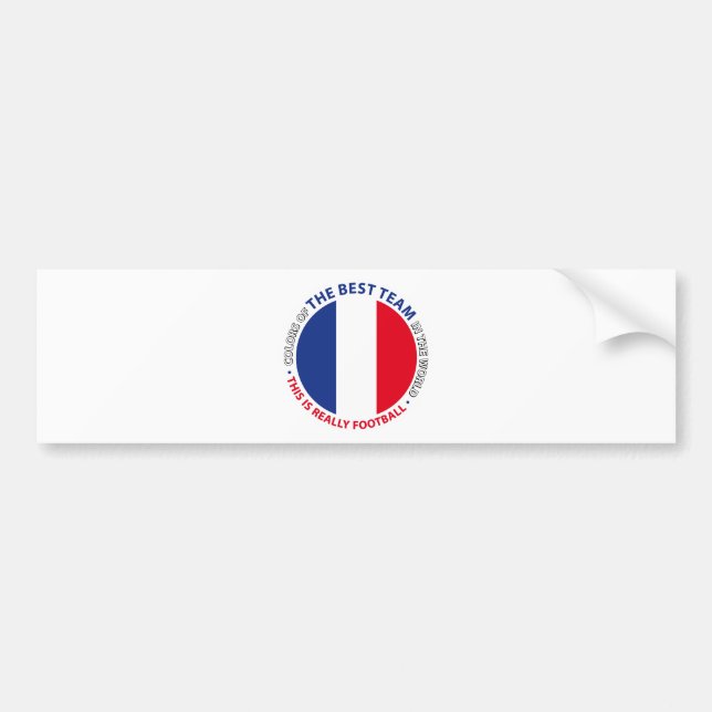 France Germany Art Shield Bumper Sticker (Front)