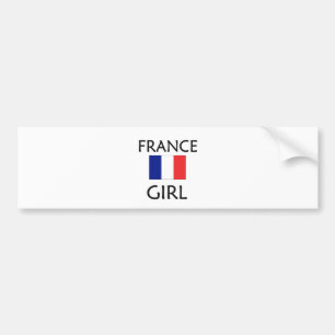 FRANCE GIRL BUMPER STICKER