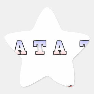 fRANCE HAKUNA MATATA BLUE WHITE RED UNITY COLORS T Star Sticker