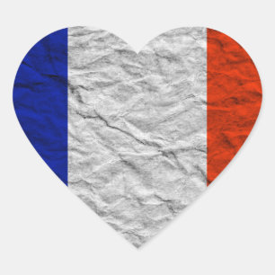 france heart flag sticker