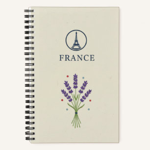 France Heritage & Provence Lavender Photo Archive  Notebook