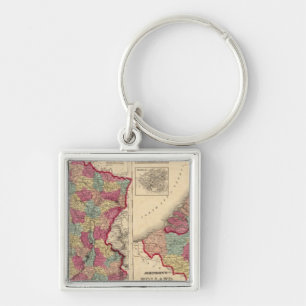 France Holland and Belgium Key Ring