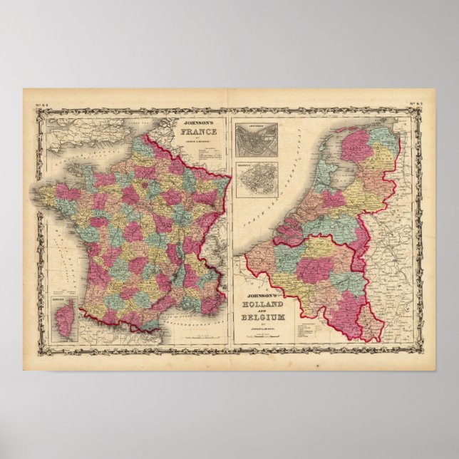 France Holland and Belgium Poster (Front)