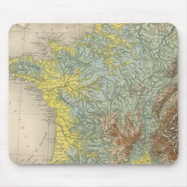 France hypsometric mouse mat (Front)