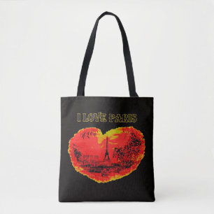 France i love Paris tote bag