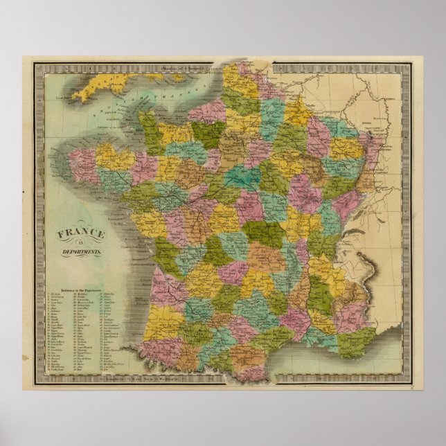 France In Departments Poster (Front)