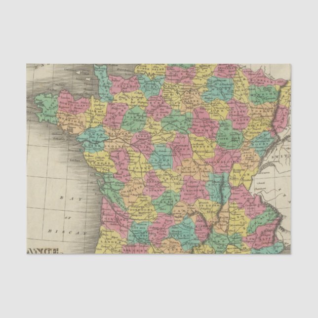 France, in Departments Tissue Paper (Front)
