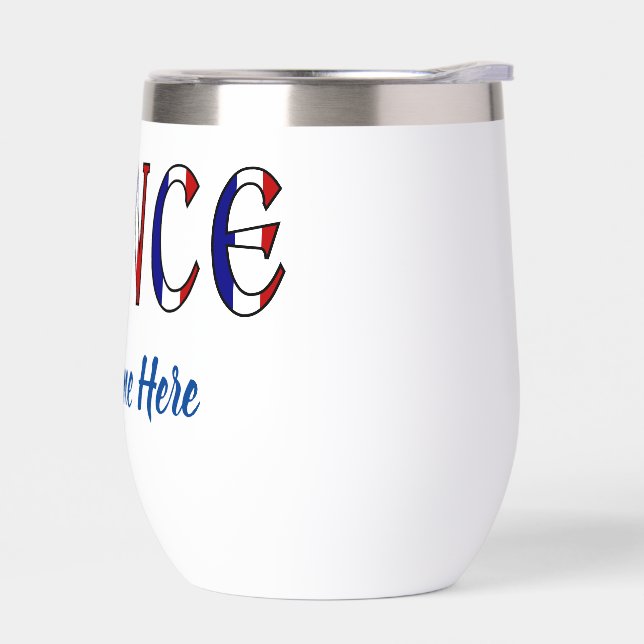 France in French Flag Colours Personalised  (Left)