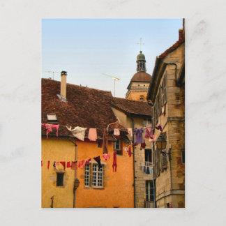 France, Jura, Arbois; Houses in town Postcard