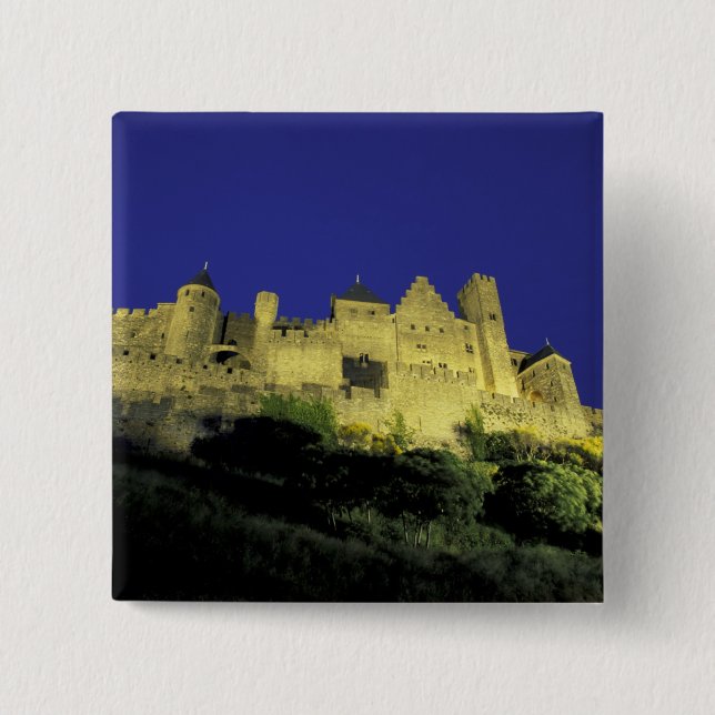 FRANCE, Languedoc Carcassonne 15 Cm Square Badge (Front)