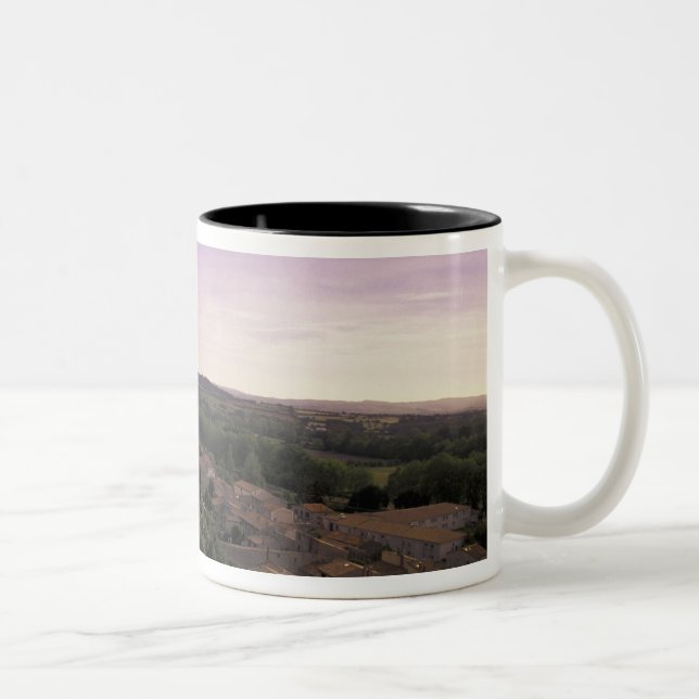 FRANCE, Languedoc Carcassonne 2 Two-Tone Coffee Mug (Right)