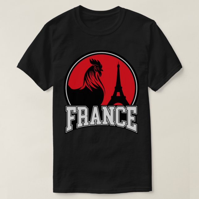France Le coq gaulois les symboles de la france T-Shirt (Design Front)