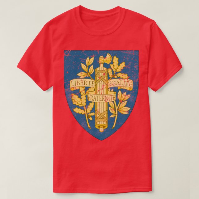 France Liberte Egalite Fraternite T-Shirt (Design Front)