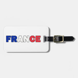 France luggage tag
