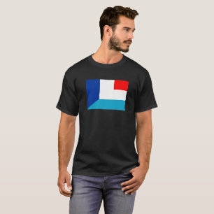 france luxembourg flag country half symbol T-Shirt