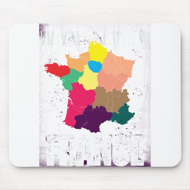 france map mouse mat (Front)