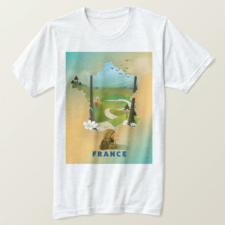 France map vintage travel poster T-Shirt