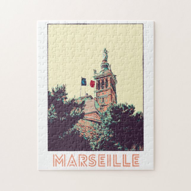 France Marseille Bonne Mère Jigsaw Puzzle (Vertical)