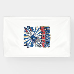 France Match Day Skeleton Striker Nations High Ene Banner