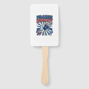 France Match Day Skeleton Striker Nations High Ene Hand Fan