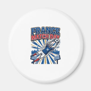 France Match Day Skeleton Striker Nations High Ene Magnet