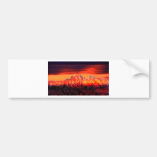 France Mont Blanc Cable Car Bumper Sticker