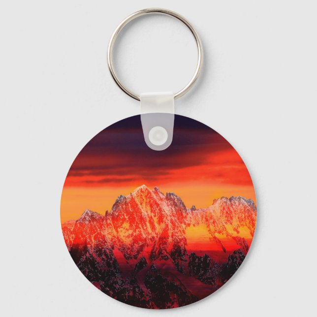 France Mont Blanc Cable Car Key Ring (Front)